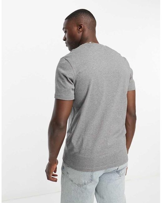 Lyle & Scott Gray Cotton Logo T-shirt for men