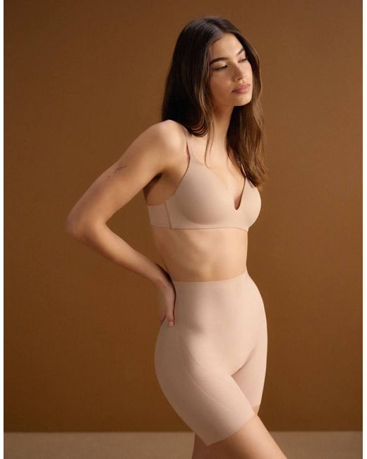 Calvin Klein Brown Shapewear Sculpted Stay Put Mesh Shorts