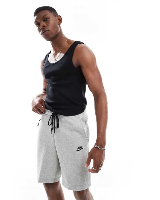 Nike White Club Tech Fleece Shorts for men