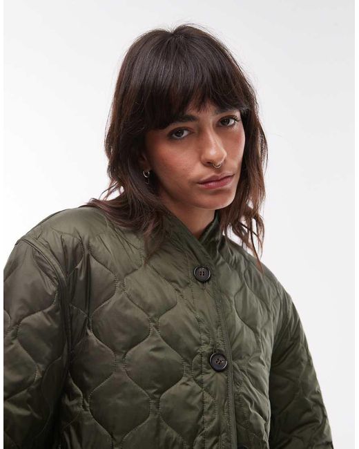 ARKET Gray Quilted Jacket