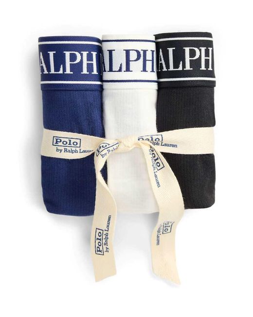 Polo Ralph Lauren Brown Thong Three Pack
