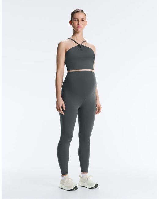 Oysho Gray Comfortlux 65Cm Maternity Leggings