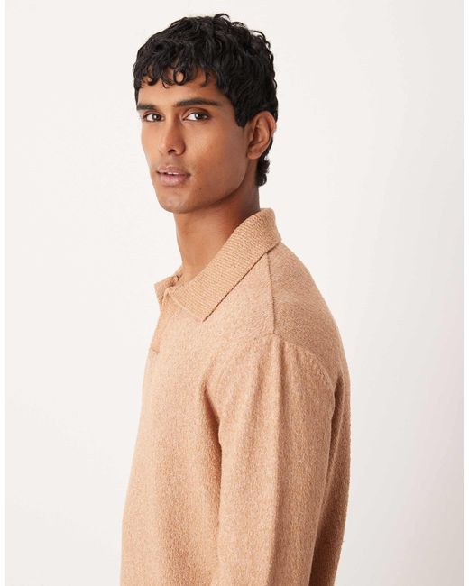 ASOS – langärmliges relaxed-fit-polohemd in Multicolor für Herren