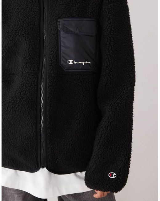 Champion Black Zip Up Fleece