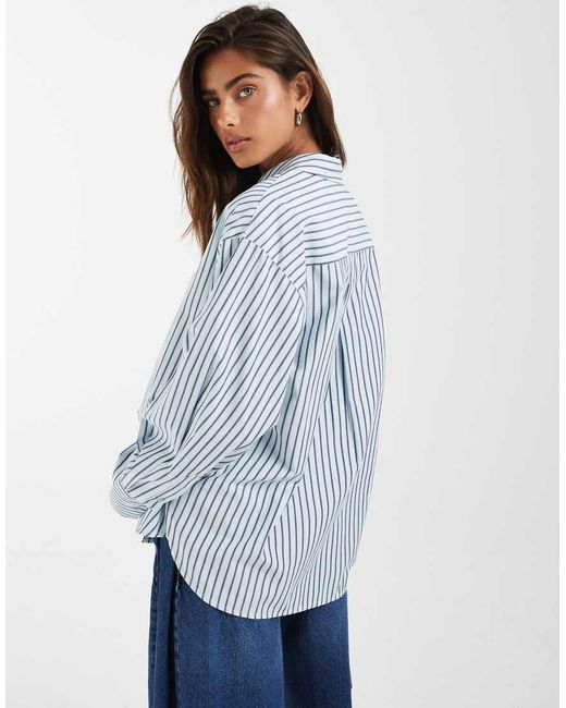 JJXX Blue Bella Long Sleeve Stripe Shirt