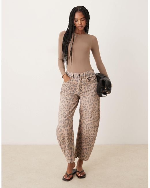 ASOS Brown – nahtloser, modellierender, langärmliger body