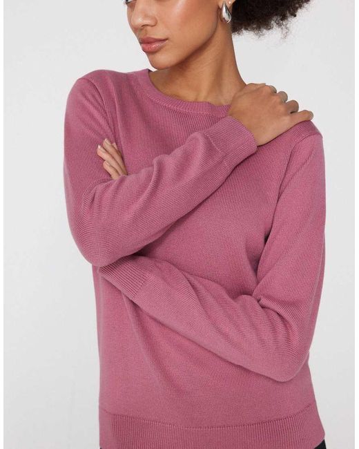 Tezenis Pink Fully-Fashioned Round Neck Jumper