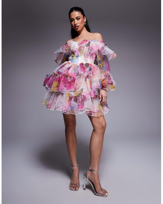 strapless open back dress Charlotte Mini Dress - Pink - Buy Women's Dresses main image 1