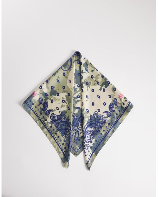 Prohibited Blue Camp Camo Scarf