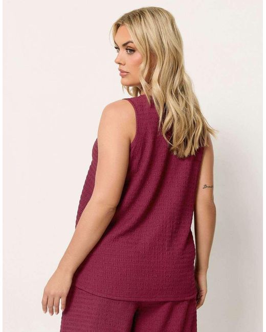 Yours Clothing Textured Bow Waistcoat