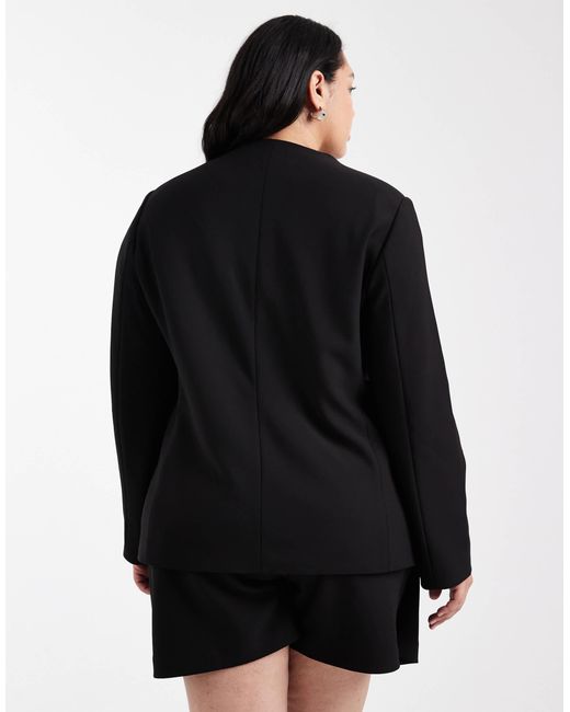 Blazer texturé d'ensemble ONLY en coloris Black