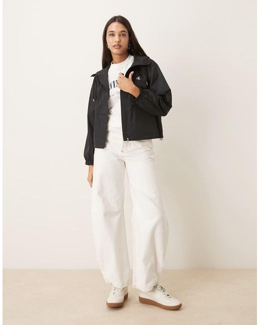 Calvin Klein Black Essential Windbreaker