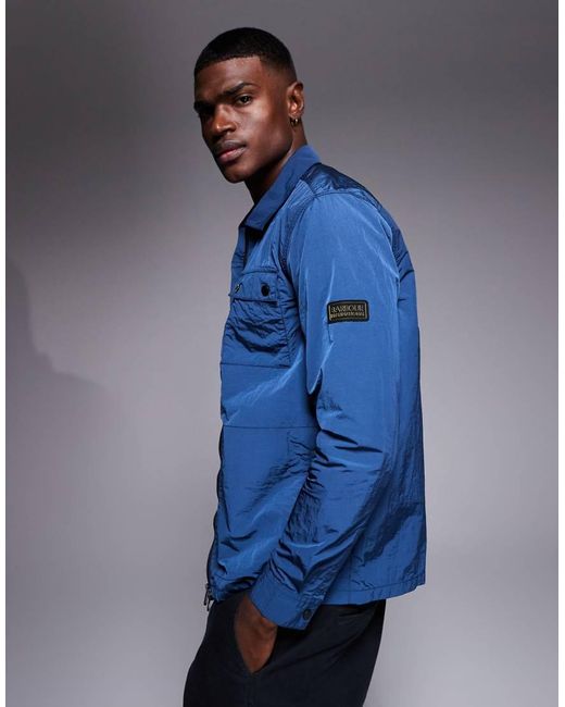 Barbour Blue Inline Overshirt for men