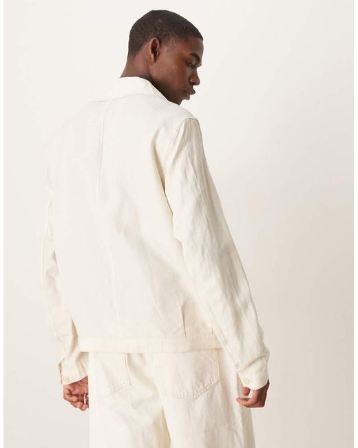 Mango Natural Linen Mix Overshirt for men