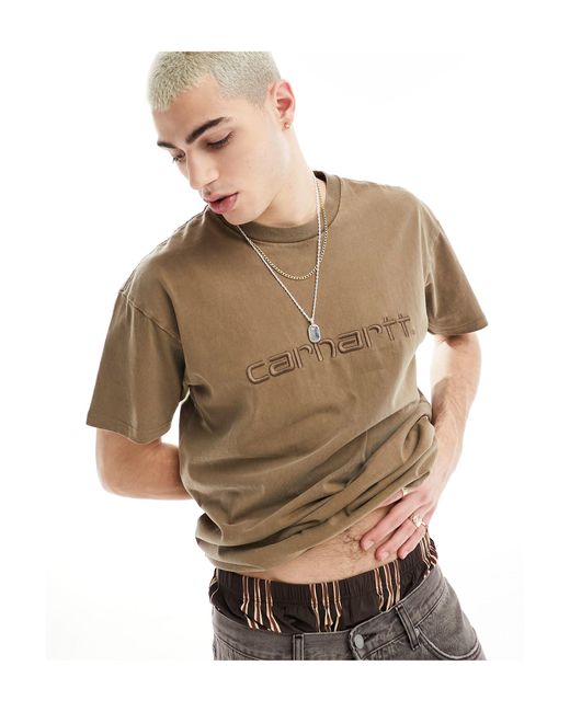 Duster - t-shirt - marron Carhartt pour homme en coloris Brown