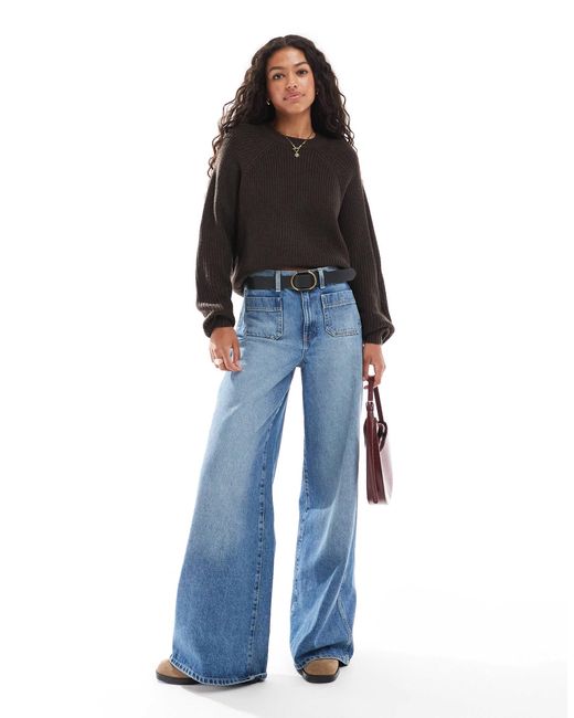Pull ras Threadbare en coloris Black