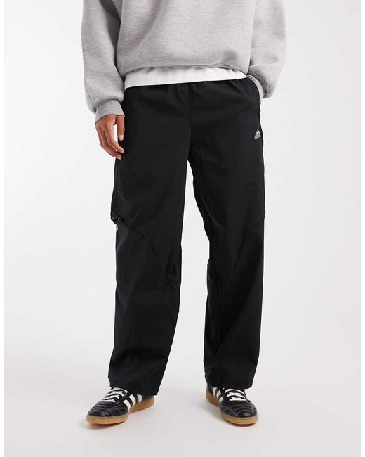 Adidas Originals Black F50 Loose Striped Track Pants for men