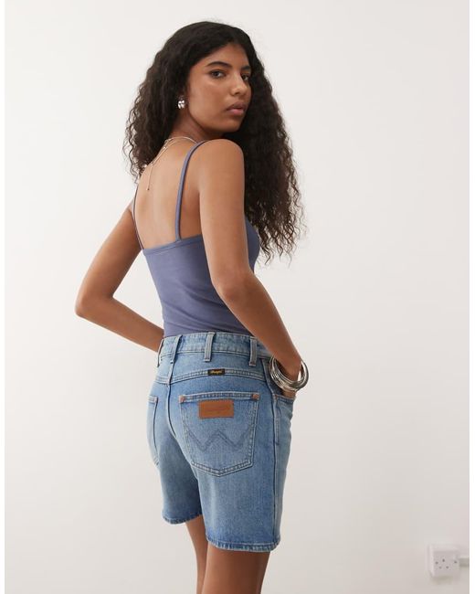 Wrangler Blue Cowboy Denim Shorts
