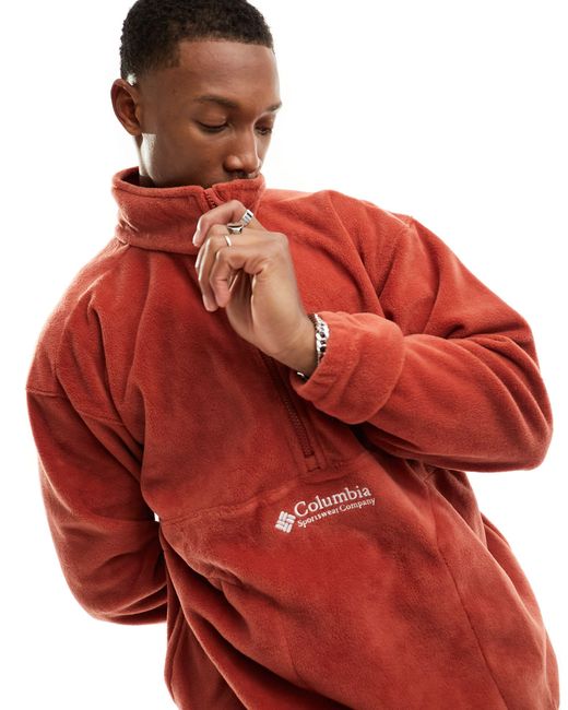Columbia – bent bough – fleece-sweatshirt in Red für Herren