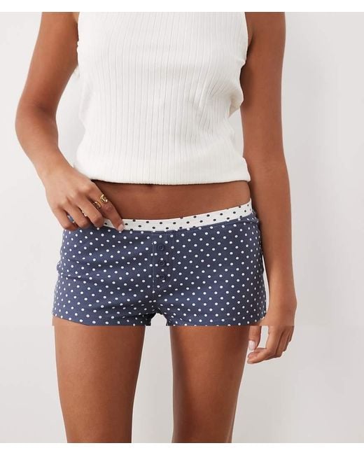 Cotton On Blue 2 Pack Polka Dot Pyjama Short