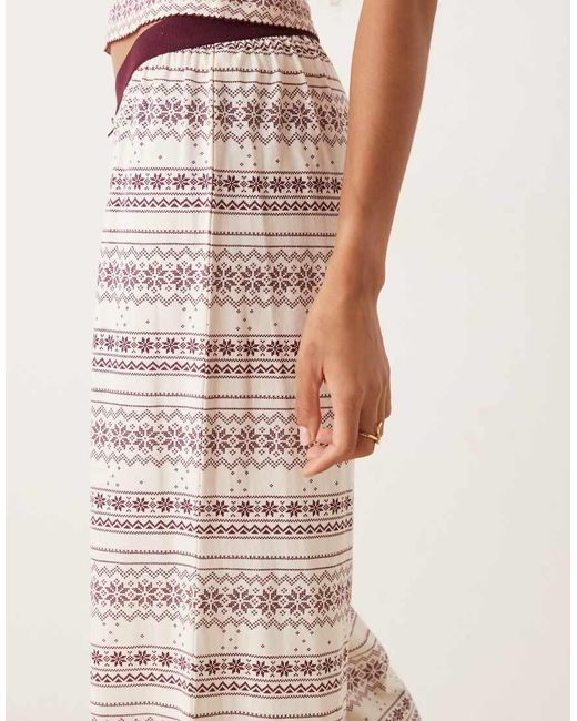 ASOS Natural Mix & Match Pyjama Trouser