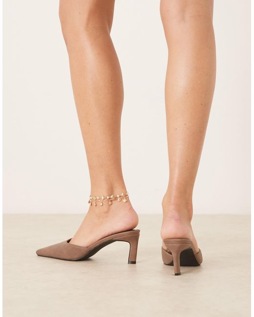 Raid Natural Alya Heeled Mules