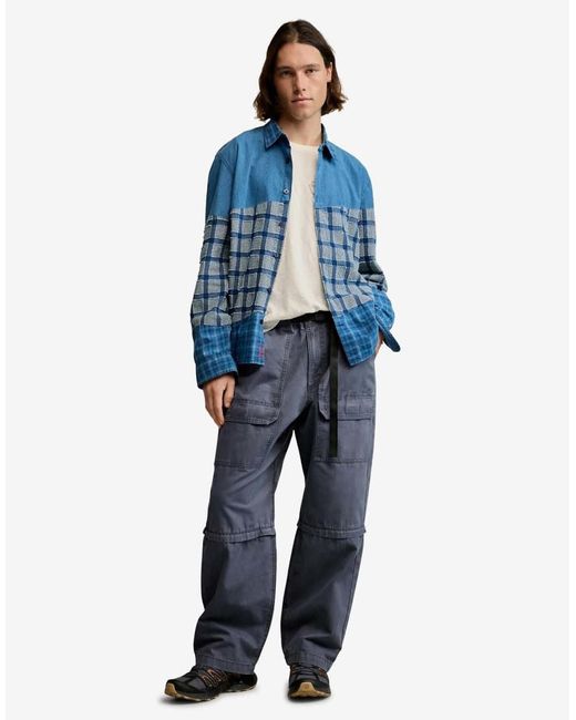 Desigual Blue Long Cotton Trousers for men