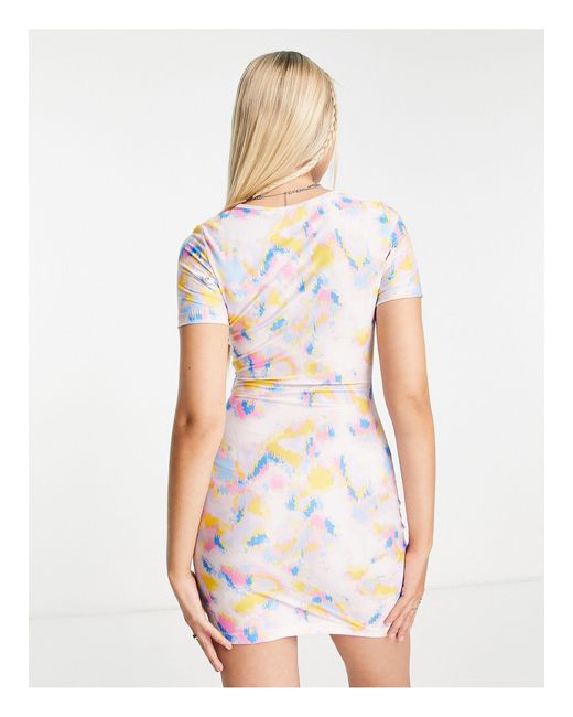 Rebellious Fashion Bodycon Mini Dress With Cut Outs in White Lyst