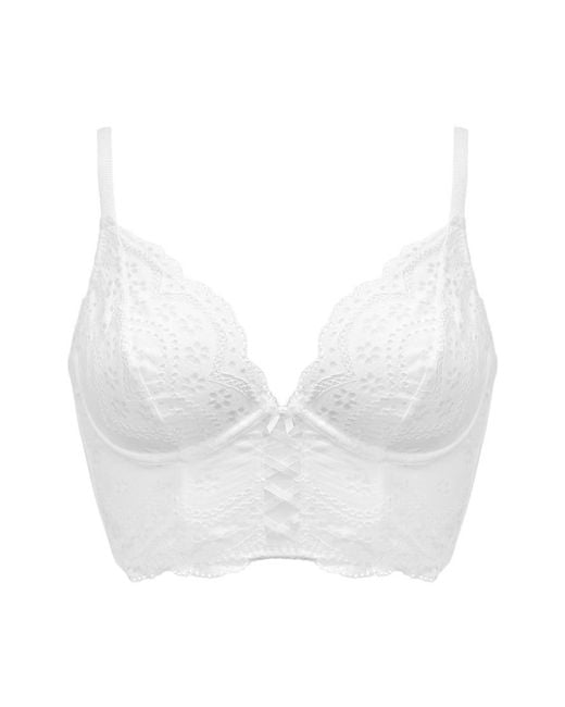 Pour Moi White Swoon Underwired Bustier Bra