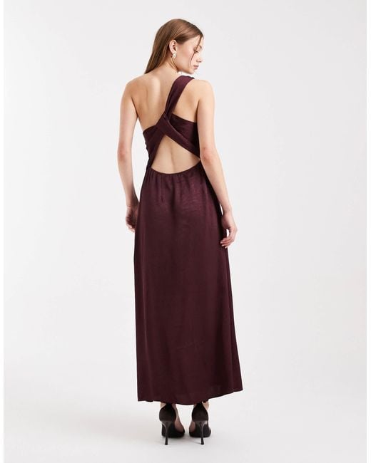 vero moda purple dress Vero Moda - High Neck Floral Applique Midi Dress - Women - Polyester - XS