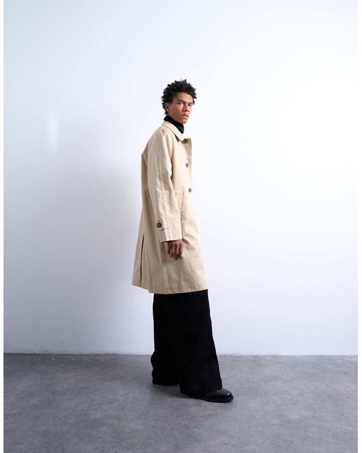 Impermeabile di Topman in White da Uomo