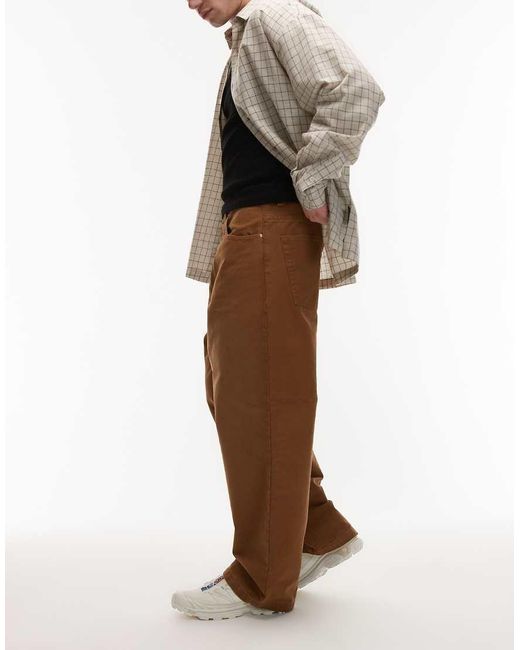 Carhartt Natural Brandon Loose Straight Leg Trousers for men