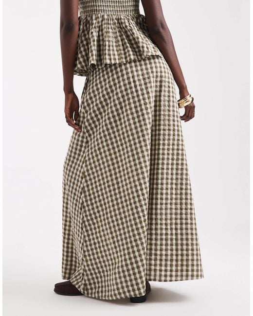 ASOS Natural A Line Maxi Skirt