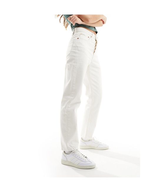 501 - jean droit court Levi's en coloris White