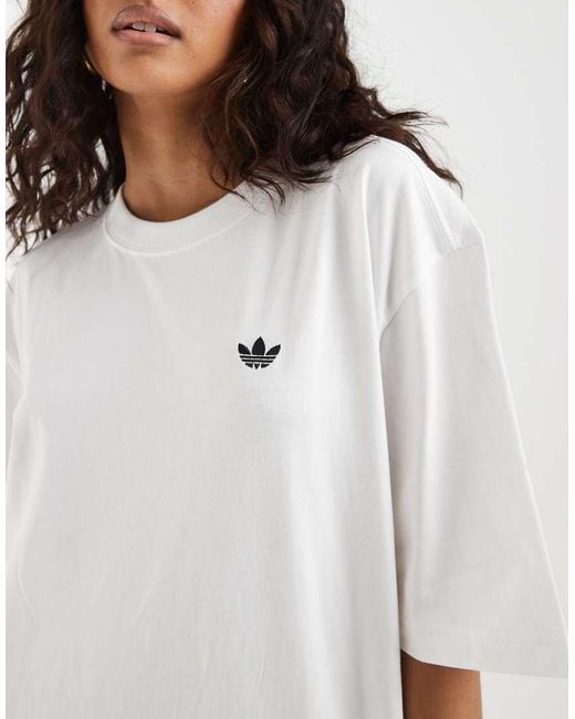 Adidas Originals White Essential Oversized T-shirt