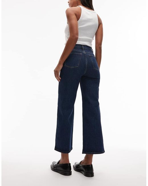 & Other Stories Blue Wide Cut Crop Jeans