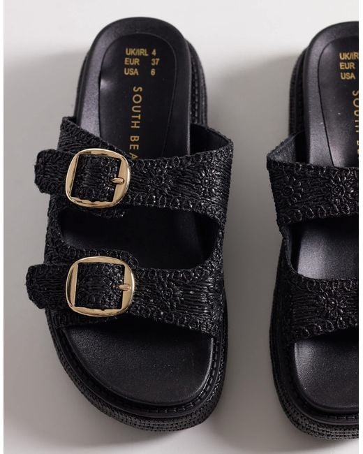 South Beach Black – sandalen