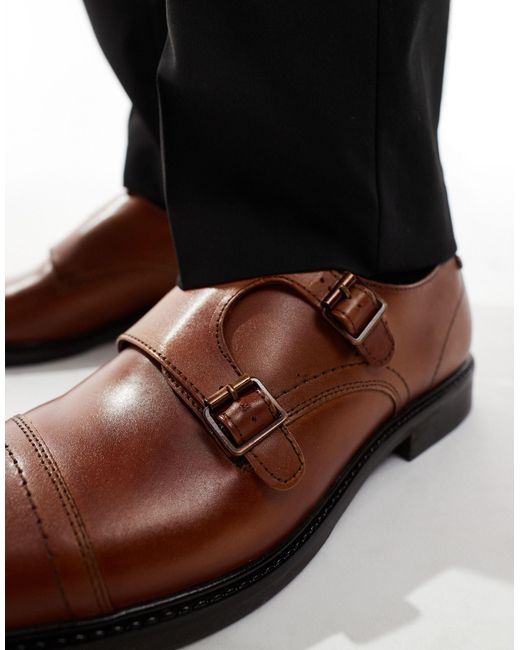 Base London Black Diablo Leather Shoes for men
