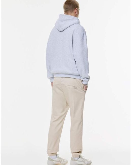 Pull&Bear White Comfort Joggers for men