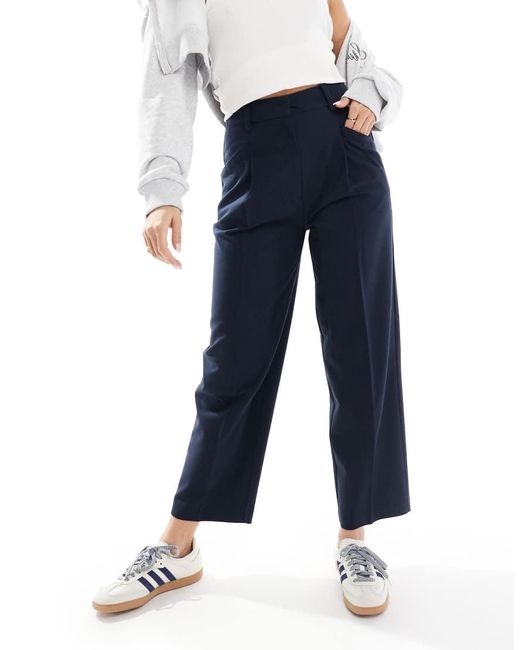 Pantalones De Sastre Capri De ASOS de color Blue