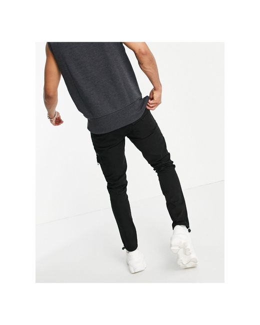 black skinny trousers with pockets