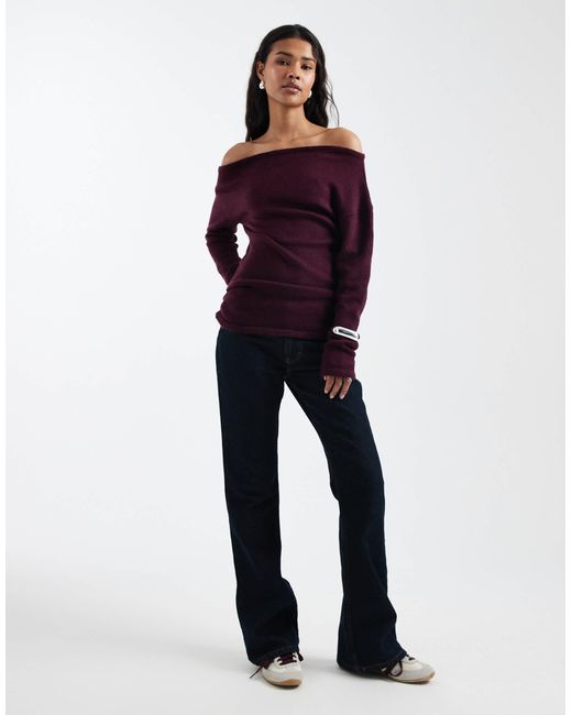 ASOS Red – geraffter strickpullover