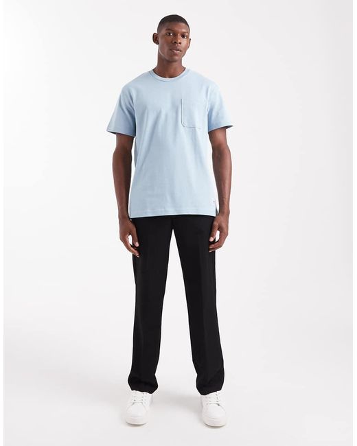 T-Shirt A Maniche Corte Con Tasca di Lee Jeans in White da Uomo