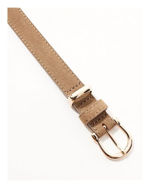 & Other Stories Natural Suede Leather Belt