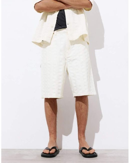 Pantaloncini Bermuda di Pull&Bear in White da Uomo