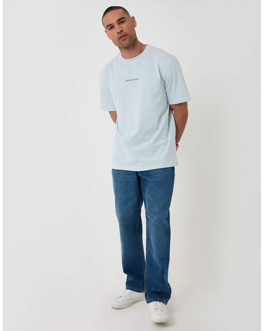 Threadbare Gray Relaxed Fit Graphic Cotton T-Shirt for men