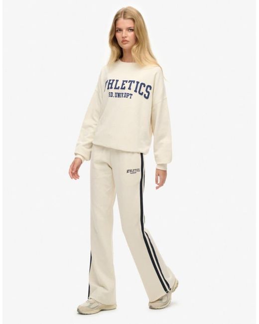 Superdry Natural Athletic Stripe Flare Joggers