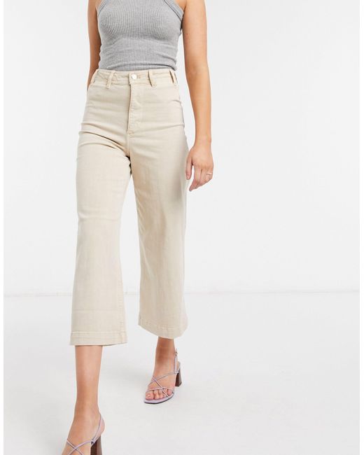 mango cropped flare jeans