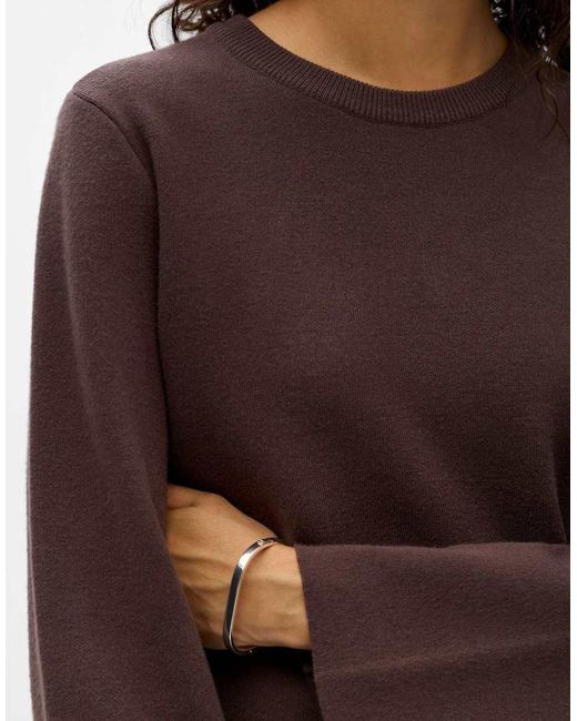 Jersey De Punto De Object de color Purple