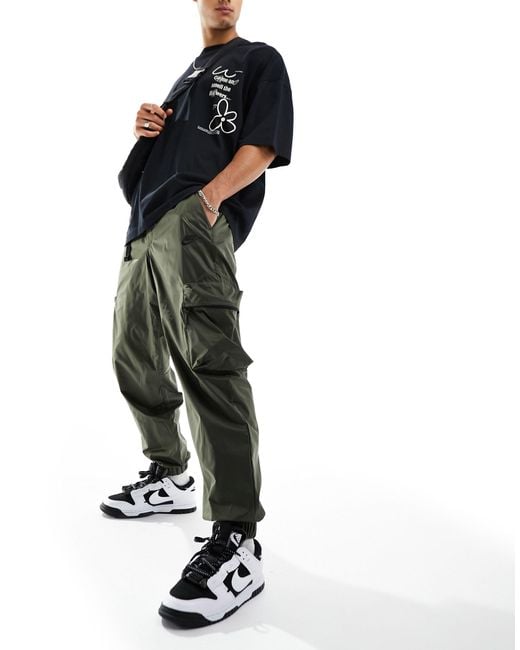 Pantalones cargo verde oscuro Nike de hombre de color White